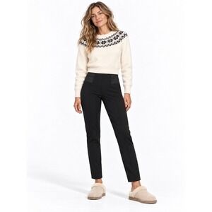 Alberto Makali Black Stretch Slim Pants Size‎ XL Apres Ski Cabincore Minimalist